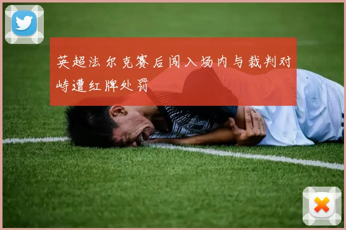 英超法尔克赛后闯入场内与裁判对峙遭红牌处罚